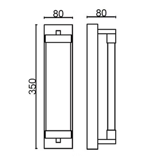 3A Wall Light 10W 350mm ST11506-350