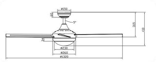 3A Finch DC Ceiling Fans