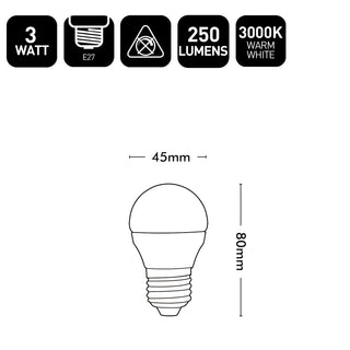 Brillant Fancy 3W E27 LED Globe