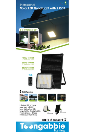 Toongabbie LSDSFL Cube LED Solar Flood Light