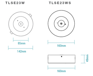 Martec Slimfire Ceiling or surface mount