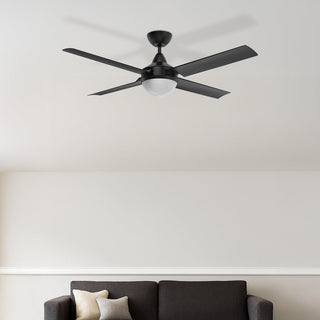 Brilliant 48” AC Black Cairns Ceiling Fan With B22 Light