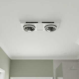 Brilliant White Airforce 2 lights 3-in-1 Bathroom Heater