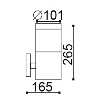 CLA ELANORA Exterior E27 Stainless Steel Surface Mounted Wall Lights IP44