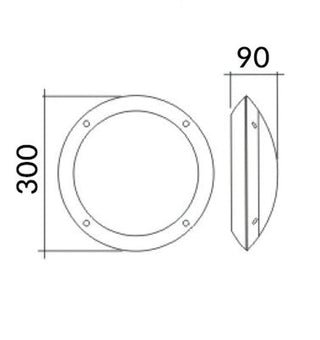 CLA Bulk Round LED Bulkhead Lights IP66 IK10
