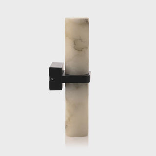 Havit HV8079T-BLK Albast Black Up & Down Wall Light with Alabaster Glass