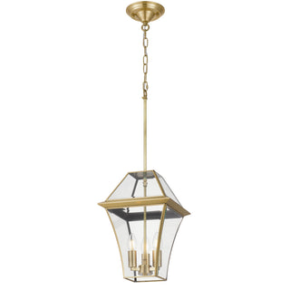 Telbix Rye 27cm Pendant Light Solid Brass Large