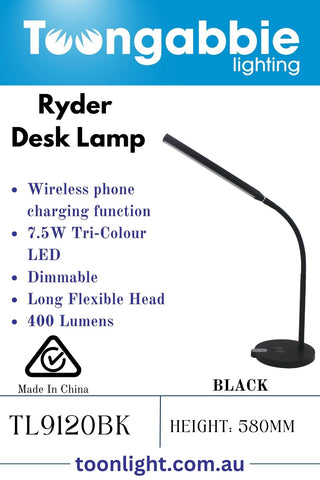 Toongabbie TL9120 Ryder LED Desk Wireless Charge