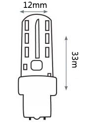Pro Light Club 2.5W T5 Wedge LED 2700K (20W Halogen Replacement)