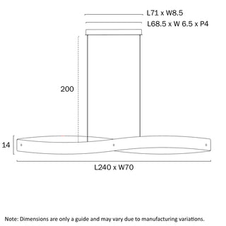 Telbix Arezzo 240 Pendant