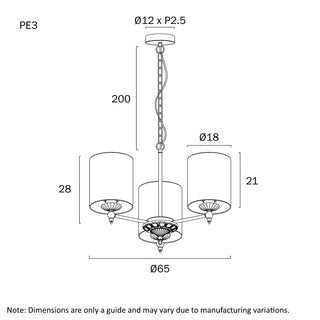 Telbix Argos 3 light Pendant