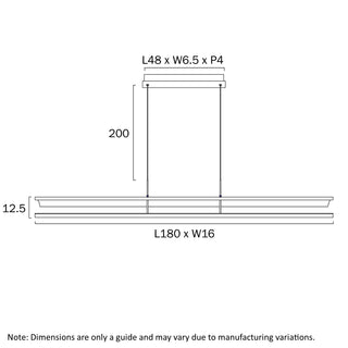 Telbix Ariva Linear Pendant Light