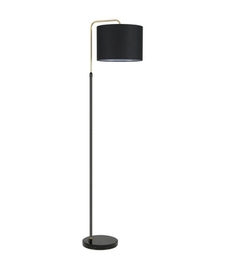 CLA Arriba Drum Shade with Marble Base Height Adjustable Floor Lamps