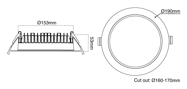 Atom 12w led downlight deals