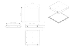 SAL Bismarck II S9794 LED Panel IP65