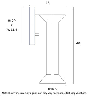 Telbix Brixon 40 Exterior Wall Lamp