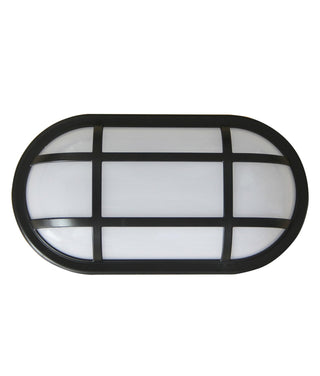 CLA Bulk Oval LED Exterior Bulkhead Lights with Optional Cage IP65