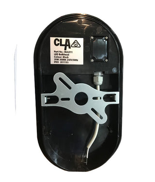 CLA Bulk Oval LED Exterior Bulkhead Lights with Optional Cage IP65