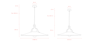 MDA Benson Brass Pendant
