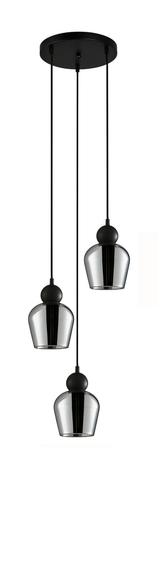 CLA CHAMPAN Interior 3 Light Round Glass Ellipse Pendant