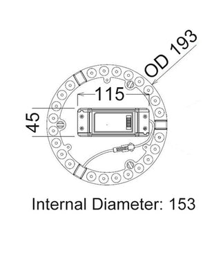 CLA Cktri LED Tri-CCT Oyster Conversion Kits 12-24W