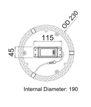 CLA Cktri LED Tri-CCT Oyster Conversion Kits 12-24W