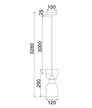 CLA CLESSIDRA Interior Ellipse Pendant Light