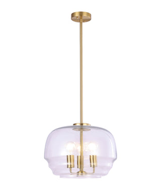 CLA CUAD Interior Clear Wine Glass Shape Glass Shade Pendant Light