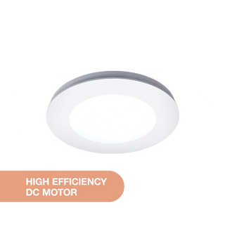 Martec Comet DC Round 240mm / 295mm Exhaust Fan White with 18W Tricolour LED Light