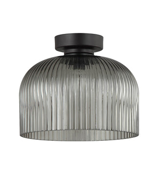 CLA Diyvintaj D.I.Y. Dome Ribbed Glass Batten Fix Ceiling Lights
