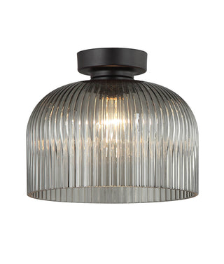 CLA Diyvintaj D.I.Y. Dome Ribbed Glass Batten Fix Ceiling Lights