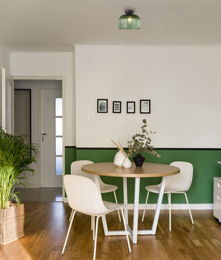 CLA Diyvintaj D.I.Y. Dome Ribbed Glass Batten Fix Ceiling Lights