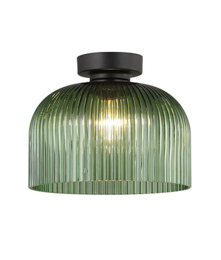 CLA Diyvintaj D.I.Y. Dome Ribbed Glass Batten Fix Ceiling Lights