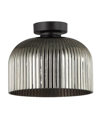 CLA Diyvintaj D.I.Y. Dome Ribbed Glass Batten Fix Ceiling Lights