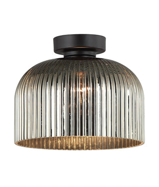 CLA Diyvintaj D.I.Y. Dome Ribbed Glass Batten Fix Ceiling Lights