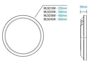 Martec Spectra LED Ceiling Light Tricolour