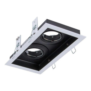 Clearance - Domus DSL-101/2B - 2 Light Slotter Downlight Frame White