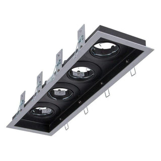 Clearance - Domus DSL-101/4B 4 Light Slotter Downlight Frame