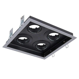 Clearance - Domus DSL-101/4SQ 4 Light Square Slotter Downlight Frame