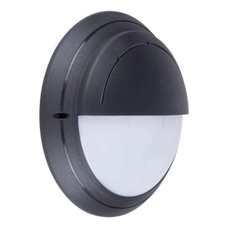 Clearance - Domus POLYRING-RND-EYE - Round Eyelid Fascia Polycarbonate Wall Light Black