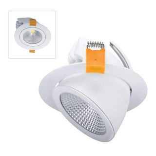 Clearance - Domus SCOOP-25 - 25W LED Dimmable Scoop Adjustable Downlight White - 5000K