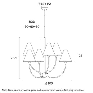 Telbix Farnix 6 Light Pendant