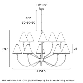 Telbix Farnix 10 Light Pendant