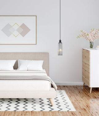 CLA Flauta Interior Round Top Cylinder Ribbed Pendant Lights