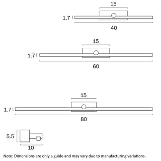 Telbix FOLEY 80 VANITY WALL LIGHT