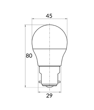 CLA Fancy Round LED Globes Frosted Diffuser 3W
