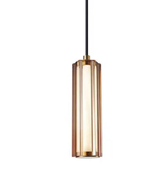 CLA Freccia Interior LED Tri-CCT Glass with Curve Cylinder Pendant Lights