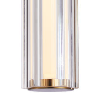 CLA Freccia Interior LED Tri-CCT Glass with Curve Cylinder Pendant Lights