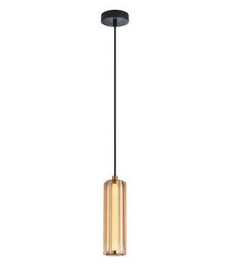 CLA Freccia Interior LED Tri-CCT Glass with Curve Cylinder Pendant Lights