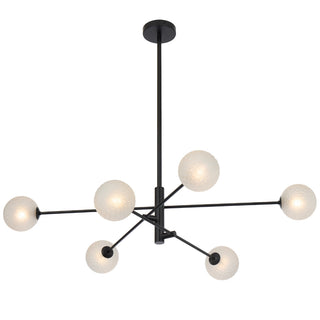 Telbix Gaston 6 Light Pendant Black